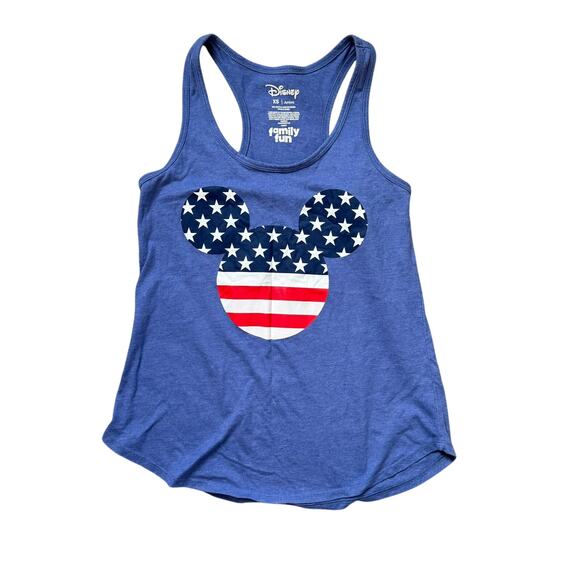 Disney Family Fun Patriotic Mickey Mouse Tank Top - Size XS - Picture 1 of 2